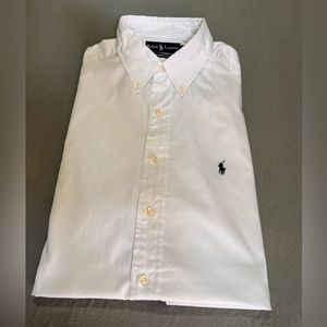 Men's Ralph Lauren White long sleeve shirt Size 16 1/2